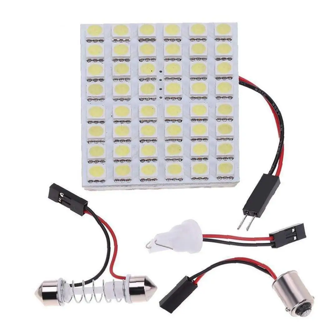 Супер белая светодиодная панель 5050 48-SMD купольная лампа автомобильная
