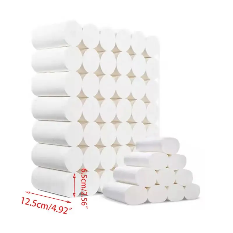 

10 Rolls Toilet Paper No Fluorescent Agent Ultra Soft Stronge 4-Ply Sheets Safe Bath Tissue for Home Kitchen Family Use