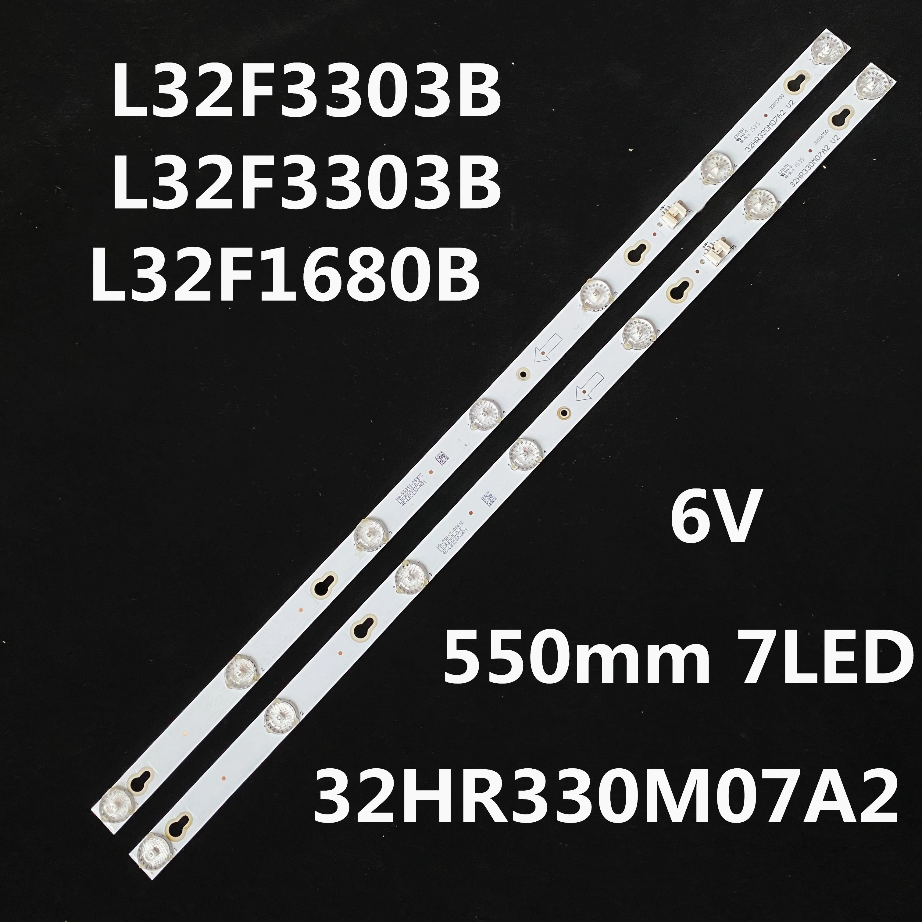 Светодиодная лента для подсветки TCL 32HR330M07A2 V2 32S3750 L32F1680B L32F3301B L32F3303B L32E181 4C LB3207 HQ1