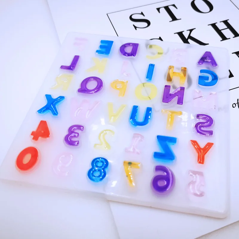 3D эпоксидной смолы формы букв в верхнем регистре A Z пресс для изготовления