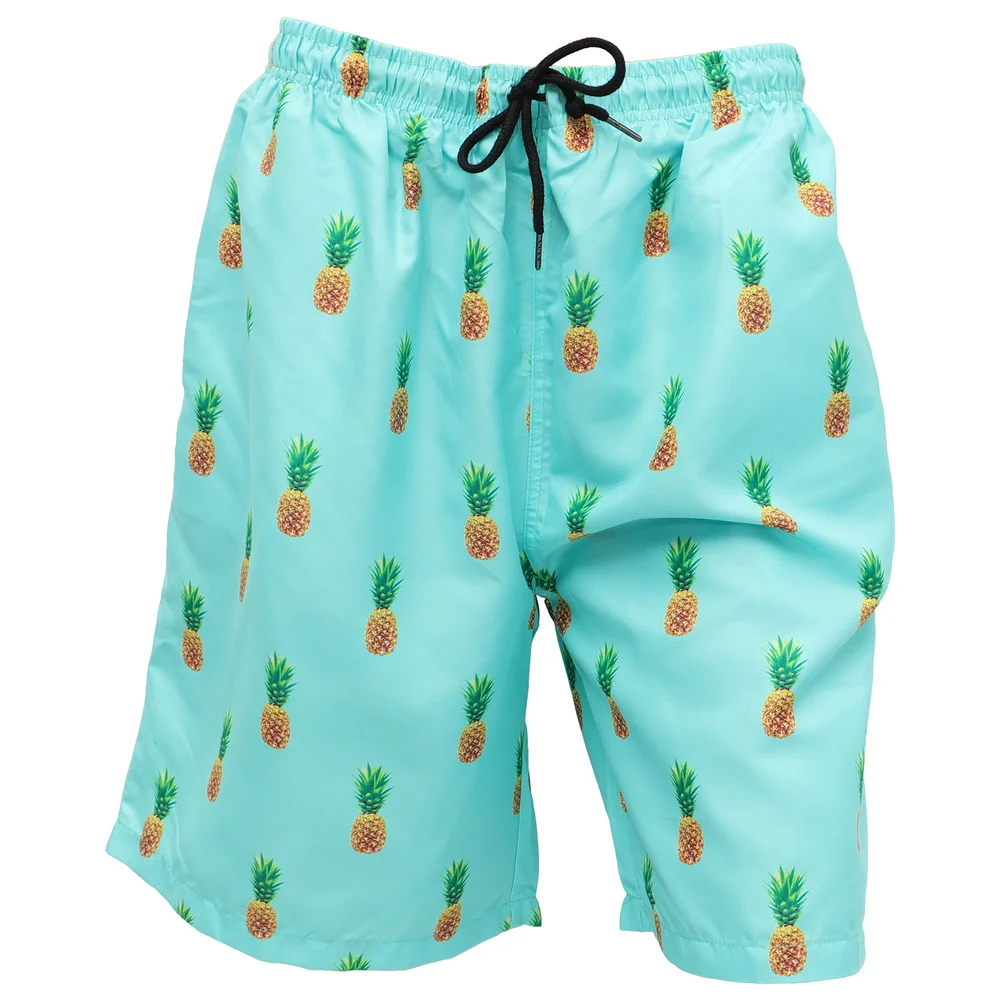 

1 Pair of Outdoor Leisure Beach Short Quick-drying Printing Pants Swimming Pants