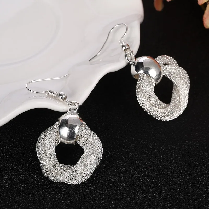 Роскошный женский свадебный комплект из ожерелья и серег Ювелирный Комплект