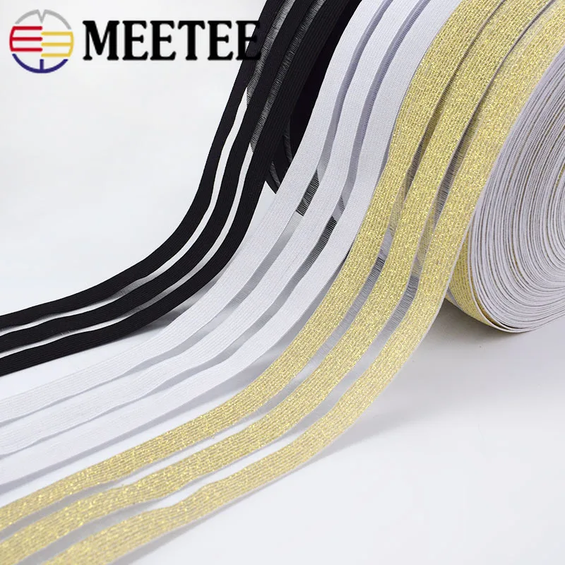 5/10 метров 5 см/9 см золотистая Серебристая блестящая прозрачная эластичная лента