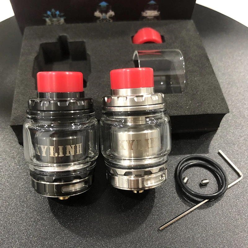 

Новинка, Kylin v2 RTA, сменный телефон емкостью 3 мл, 5 мл, переключаемый дрип-тип с верхним наполнением PEI и смолой, резьба 510