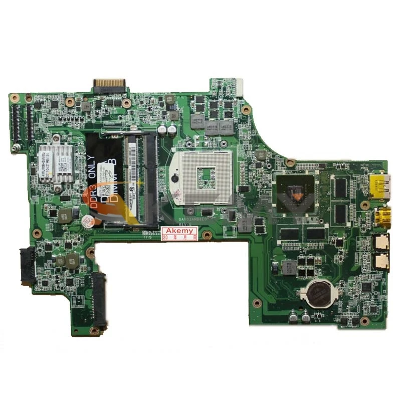 Материнская плата для ноутбука DELL N7110 GT525M 1 ГБ PC материнская CN-037F3F 037F3F DAV03AMB8E0 tesed DDR3