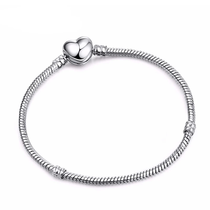 Роскошный брендовый подходящий браслет с зажимом в виде сердца подвески