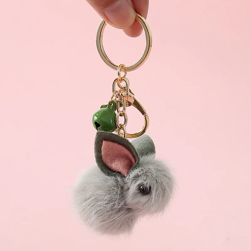 

Various Plush Keychain Rabbit Teddy Strawberry Doll Bag Pendant Car Key Ring Wool Felt Jewelry Key Chain Cute Keyring Small Gift