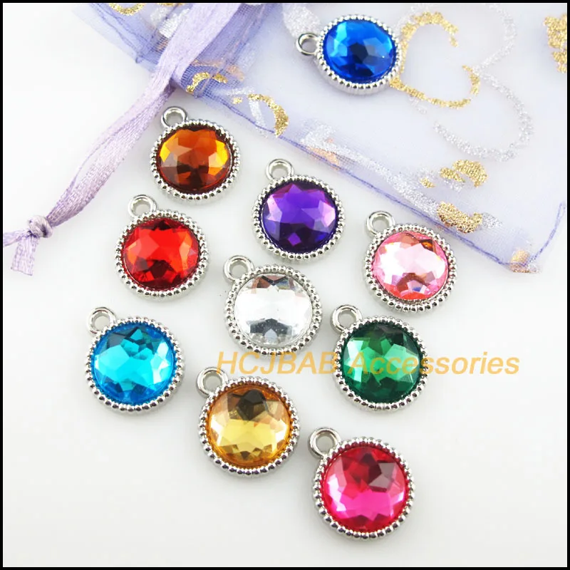 Новый 20 шт. тупой Серебряный Металл с гальваническим покрытием Смешанные