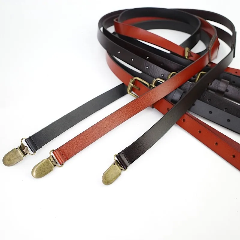 Подтяжки унисекс из натуральной воловьей кожи 1 7 см|unisex suspender|quality suspenderssuspenders men |