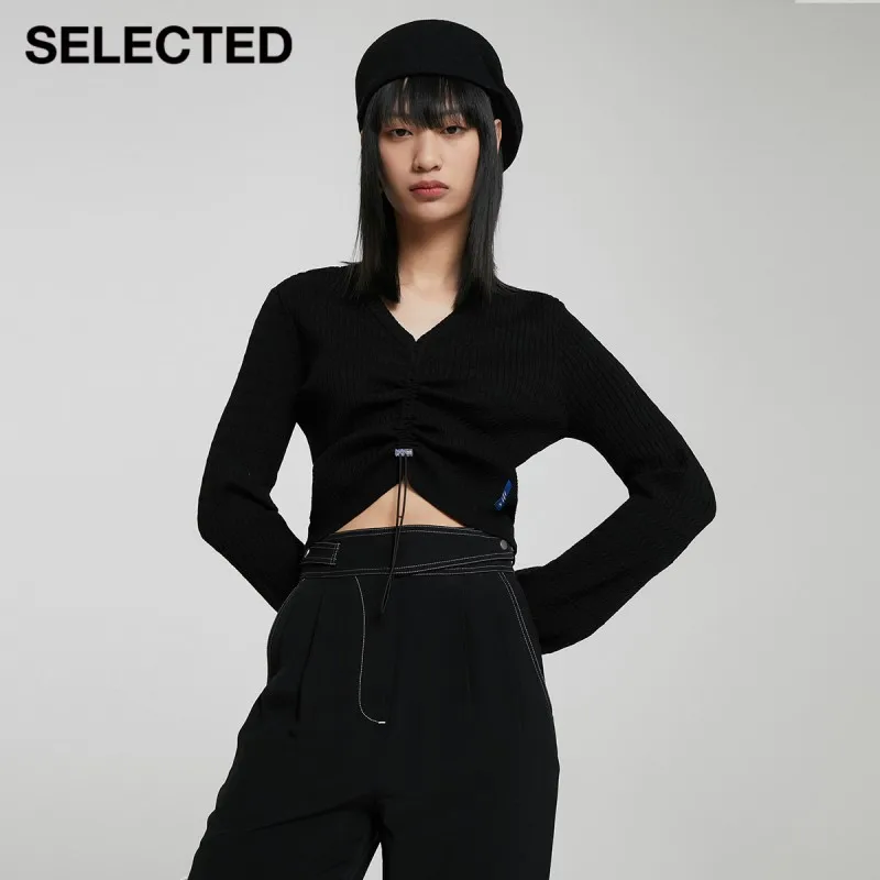 

Женский Короткий трикотажный топ с цветочным принтом и свободными рукавами