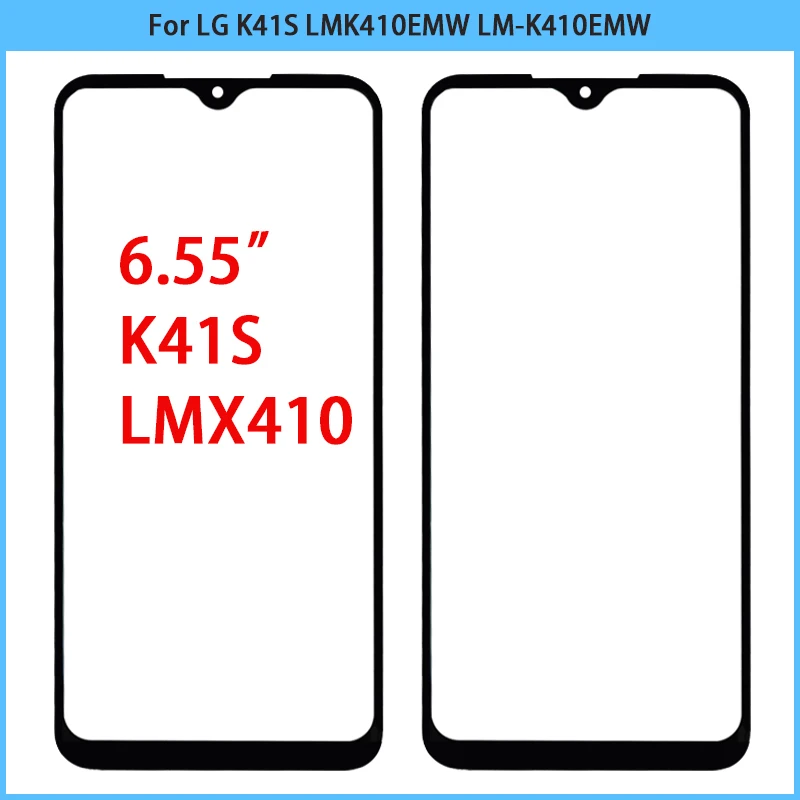 

10 шт. Новинка для LG K41S LMK410EMW LM-K410EMW Сенсорная панель внешнее стекло K41S ЖК Переднее стекло объектив + OCA клей Замена