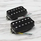 Датчик FLEOR Alnico 5, звукосниматель с двойной катушкой, черный, для электрогитары, грифа или моста