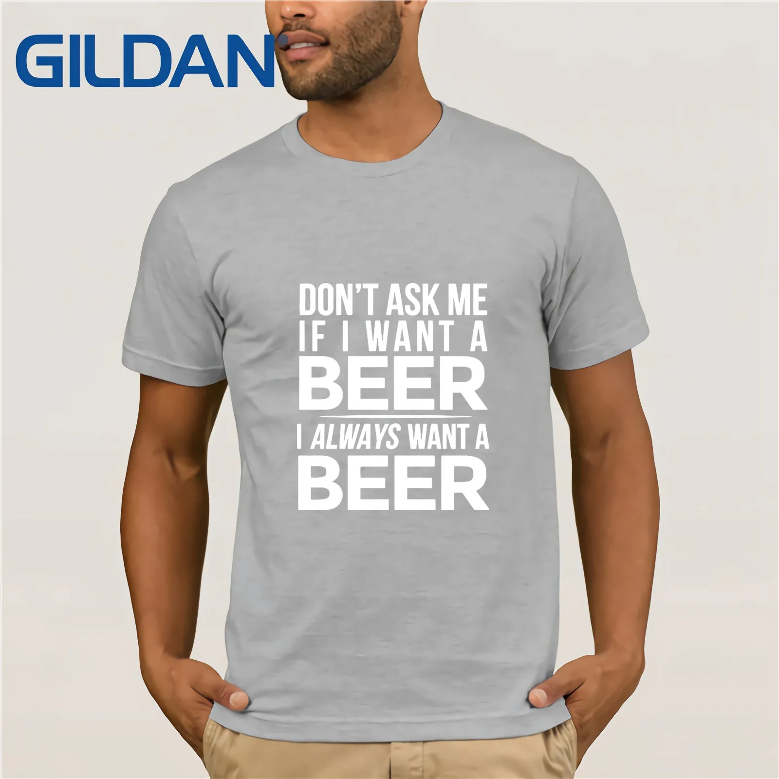 Не спрашивайте меня хотите ли я пиво мне всегда нужна футболка с пивом 2019 Мужская