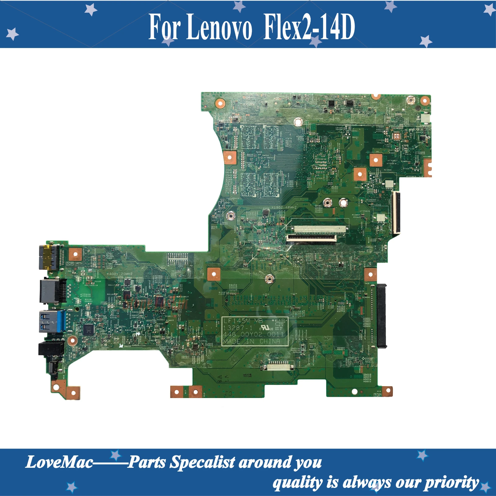 Высокое качество FRU 5B20G53244 для Lenovo Flex2-14D материнская плата ноутбука LF145M 448.00Y02.0011