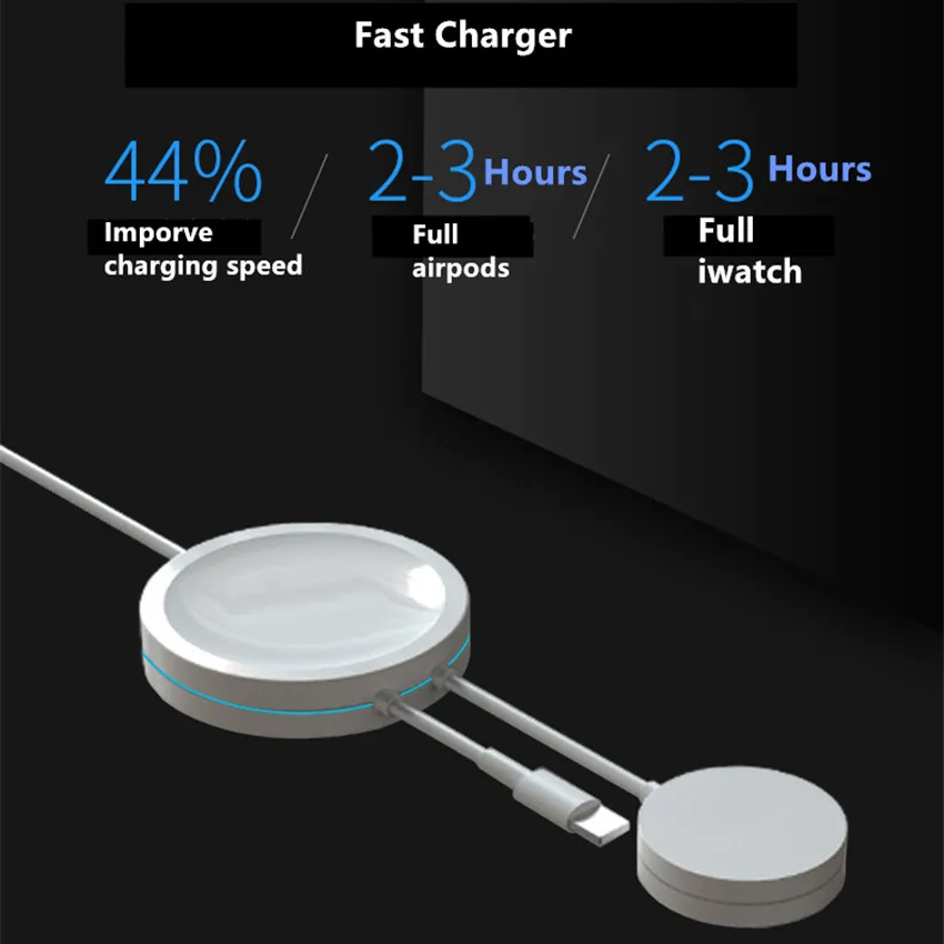Chargeur индукция 3 в 1 QI Беспроводная зарядная площадка 2 телефона беспроводные