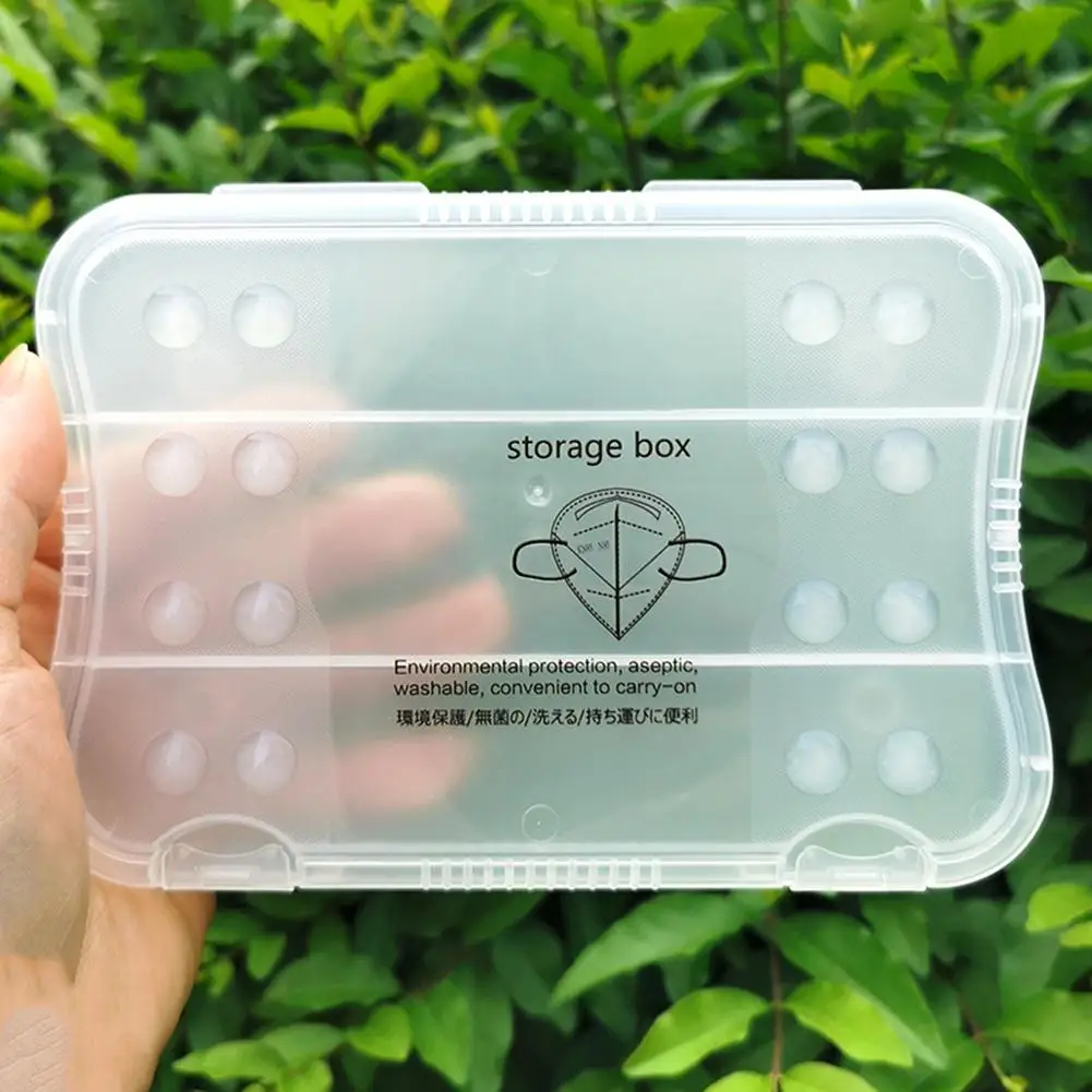 

Disposable Dustproof Clear Face Mouth Cover Storage Box Holder Case Container
