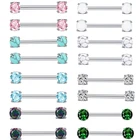 2 шт.лот циркониевые кольца для сосков 16 мм кольцо из нержавеющей стали для прокола груди модные серьги для прокола карлидж ювелирные изделия для тела