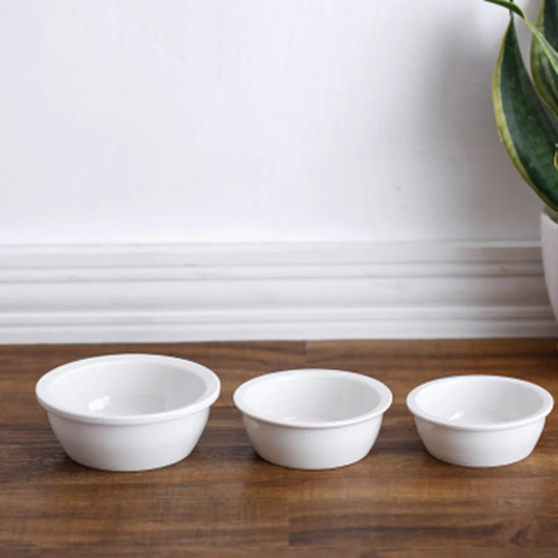 Кормушка для собак кошек керамическая чаша противоскользящая питья миска воды