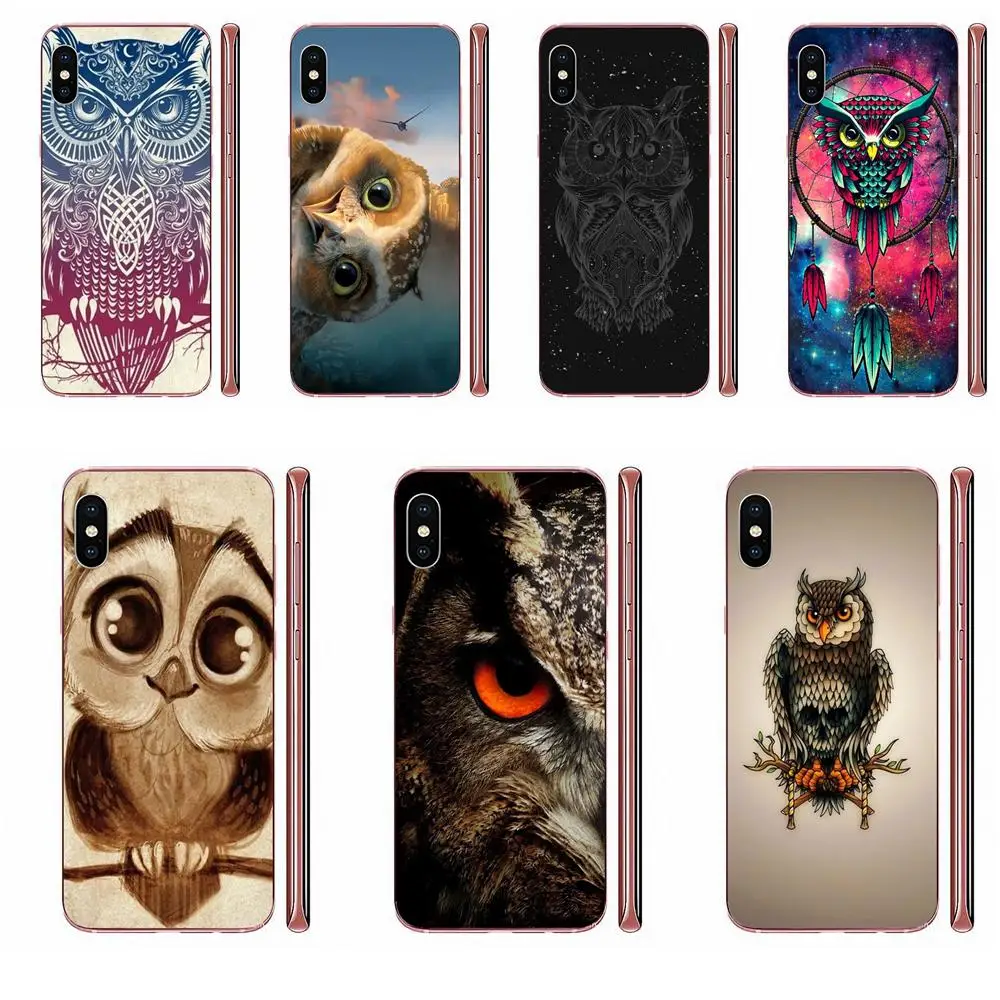 Мягкий ТПУ чехол с изображением животных Ночной Совы для Galaxy Grand A3 A5 A7 A8 A9 A9S On5 On7 Plus