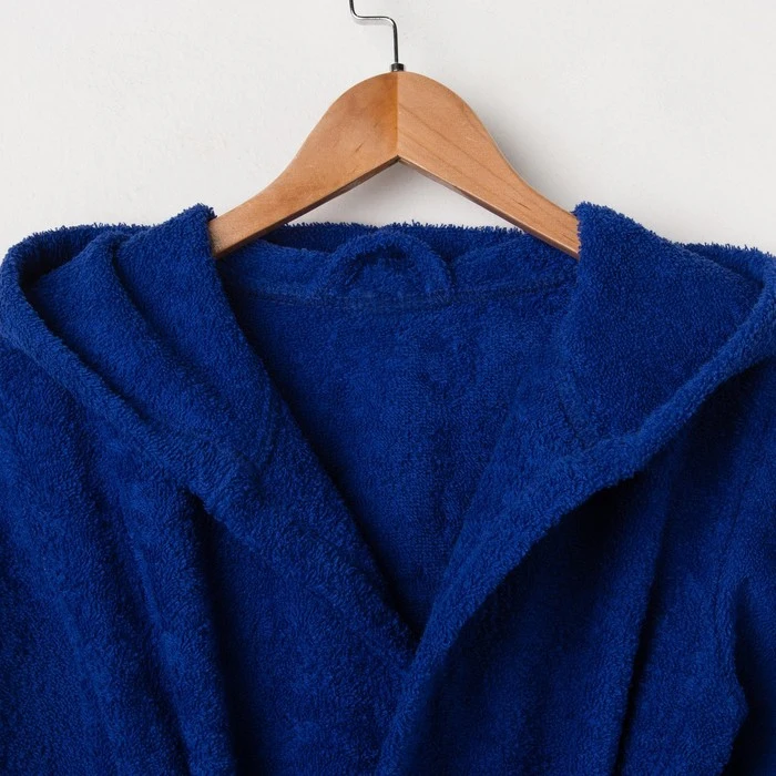 Халат махровый детский размер 34 цвет синий 340 г/м2 хл.100% с AIRO | Мать и ребенок