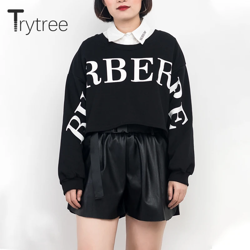 Trytree Autumn Winter Women Three Piece Sets Casual Letter Button Tops + Shorts Elastic Waist Wide Leg Pants Set 3 |