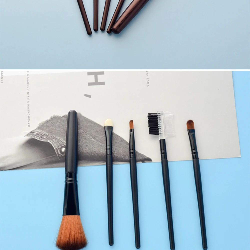 Набор кистей для макияжа 5 шт. портативный набор из пяти Кистей Для нежного и