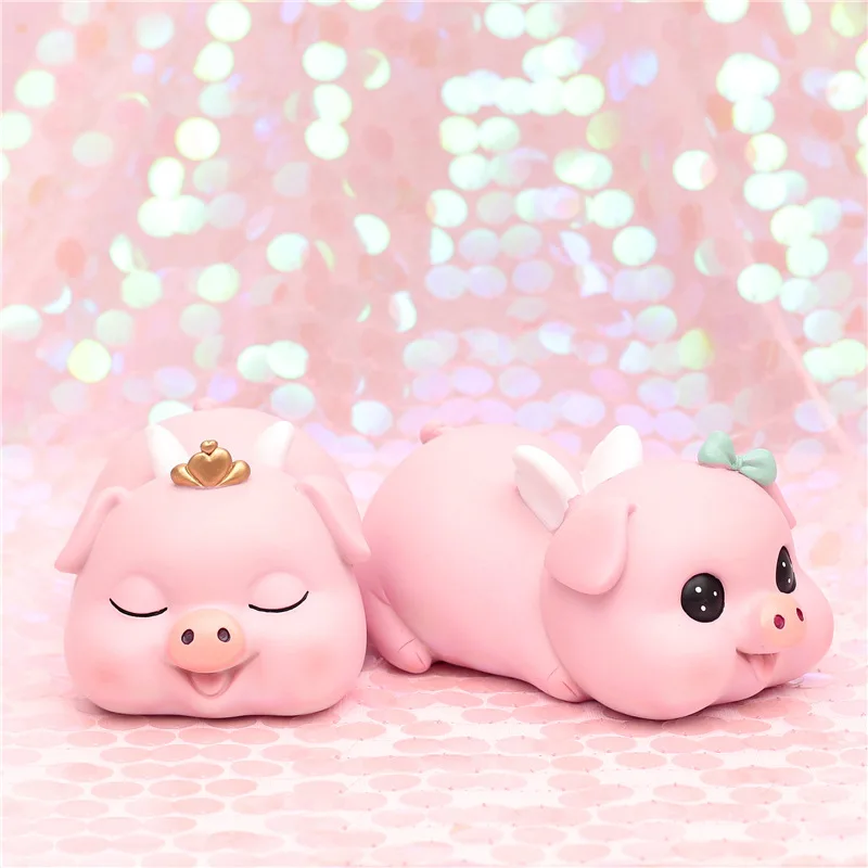Мультяшная поросенка розовая копилка для монет хранения украшение дома с