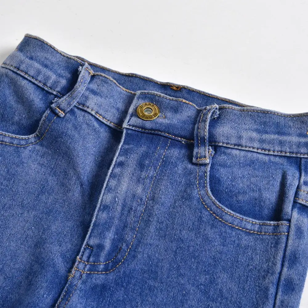 Новинка модные демисезонные джинсовые брюки для мальчиков детские подростков