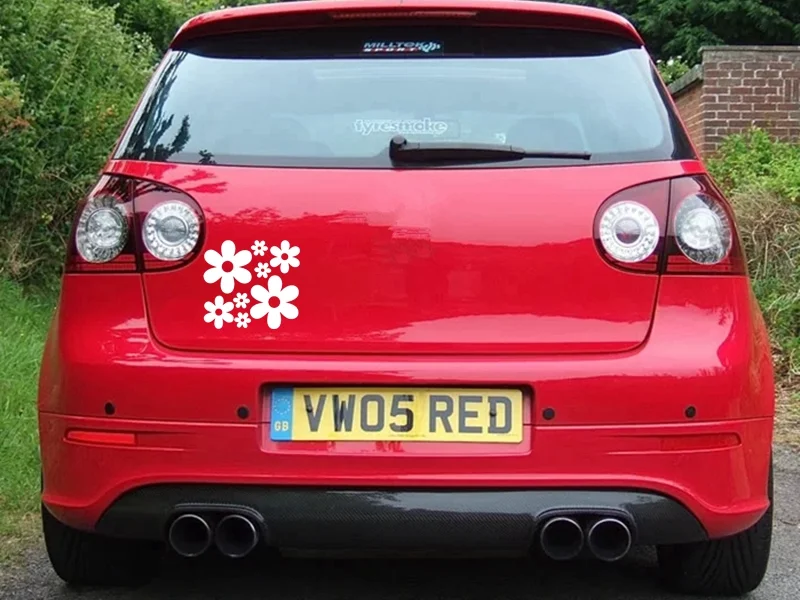 

FTZ-156# 15x13.8cm Flower Ddaisy Vinyl Car Sticker Beautiful Decal for Window Body Decoration