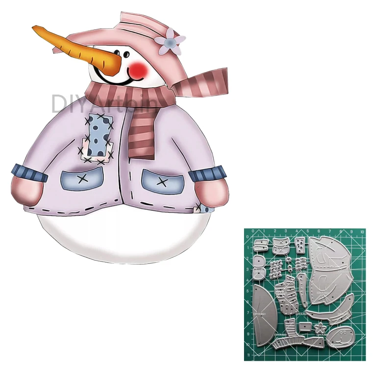 

2021 New Snowman Metal Cutting Dies For DIY Craft Making Greeting Card Scrapbooking Christmas Craft Die