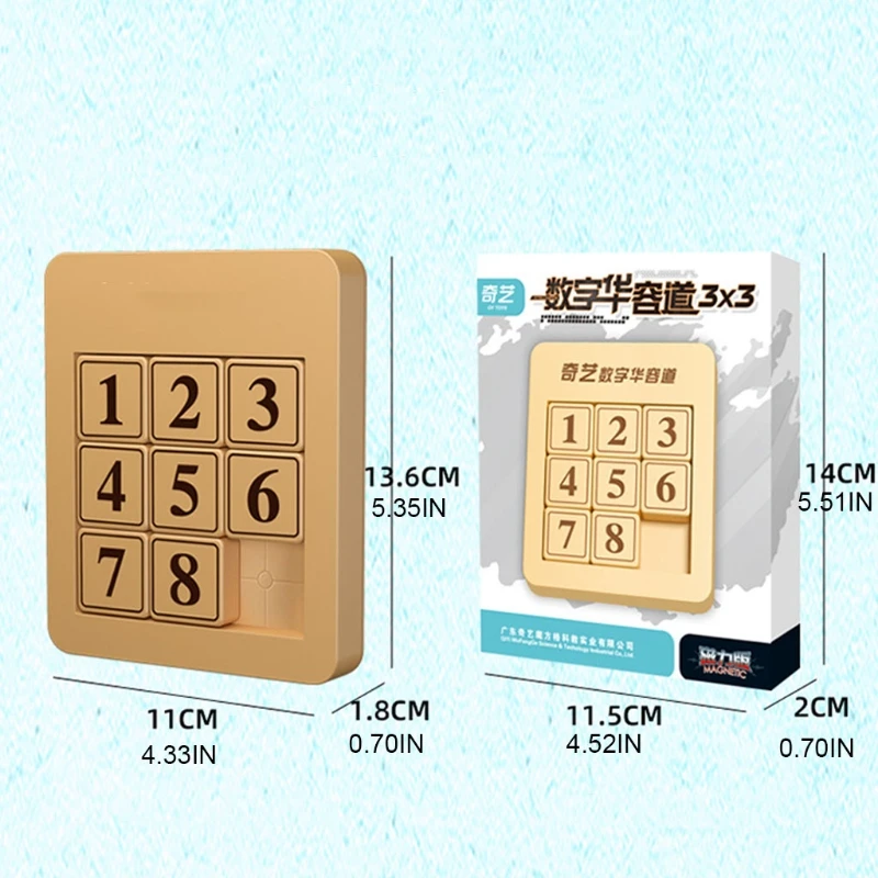 1PC Portable Magnetic Puzzle Kid’s Game Board Early Education Number Klotski | Игрушки и хобби