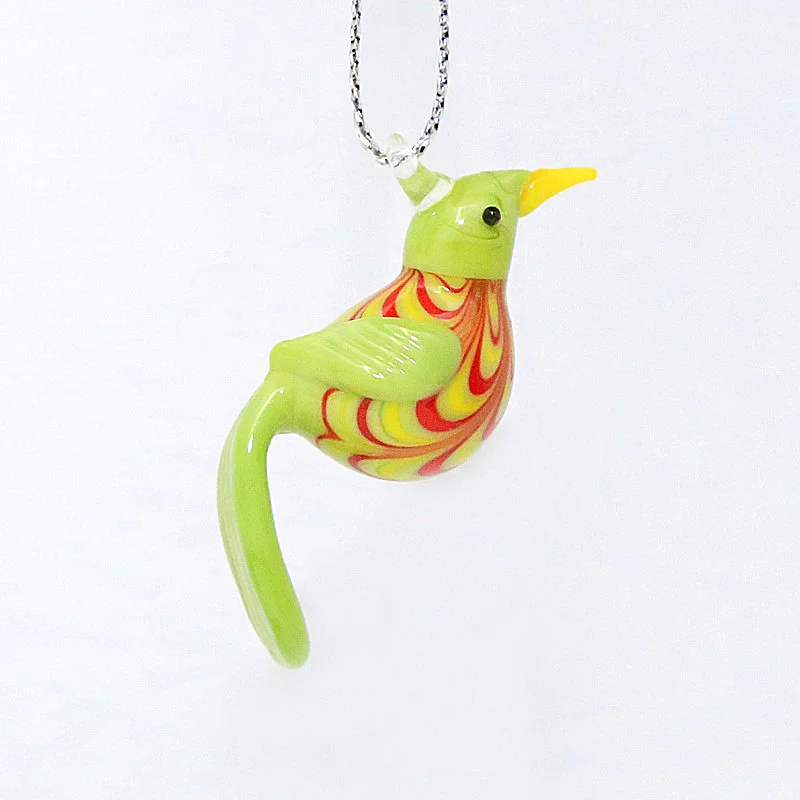 

Murano handicraft Glass Bird Figurine ornament mini cute animal Pendant home garden decoration accessories lovely Christmas gift