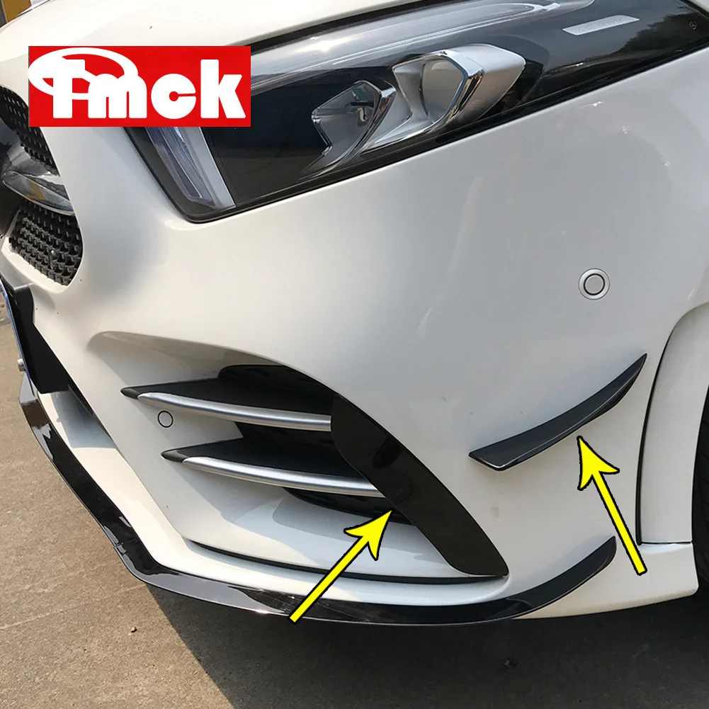 Для Mercedes Benz A Class W177 V177 A180 A200 A220 A250+ Автомобильный передний бампер противотуманная фара вентиляционное отверстие крышка отделка наклейки аксессуары