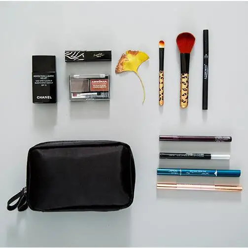

2021 Nylon Makeup Bag Solid Cosmetic Bag Make Up Organizer Toiletry Bag Makeup Pouch Makeup Bag Organizer Cosmetic Organizer