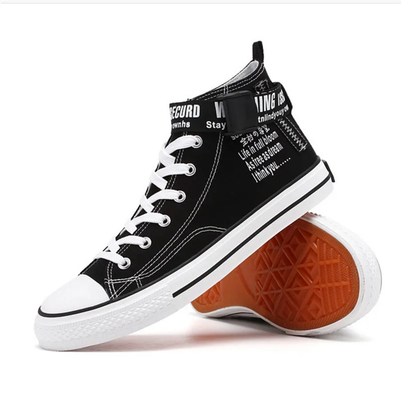 

Casual Shoes Men White Sneakers Lace-up Fashion High Top Men High Pipe Comfortable Men's Flat Shoes Zapatillas Hombre