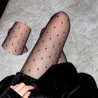 Пикантные женские колготки, бесшовные сексуальные кружевные сетчатые колготки, летние нейлоновые колготки в горошек с принтом, облегающие чулки, женские Чулочно-носочные изделия