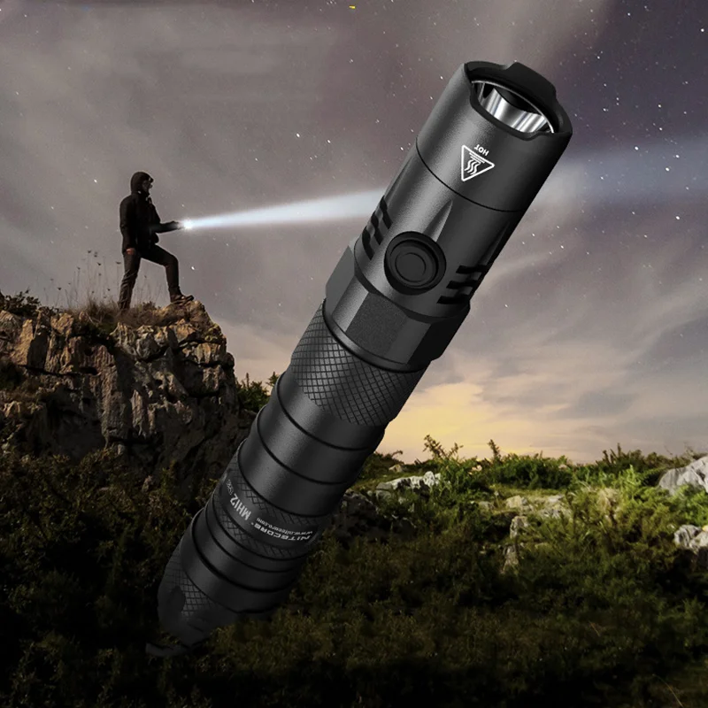 

Tactical Flashlight NITECORE MH12v2 1200 Lumens Highlight Long Shot Waterproof Rechargeable With 5000 mAh battery