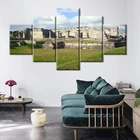 Оригинальный американский Декор мексиканские древние руины картины руины Тулум картины Майя ацтекский постер и принты 5 шт. холст настенное искусство