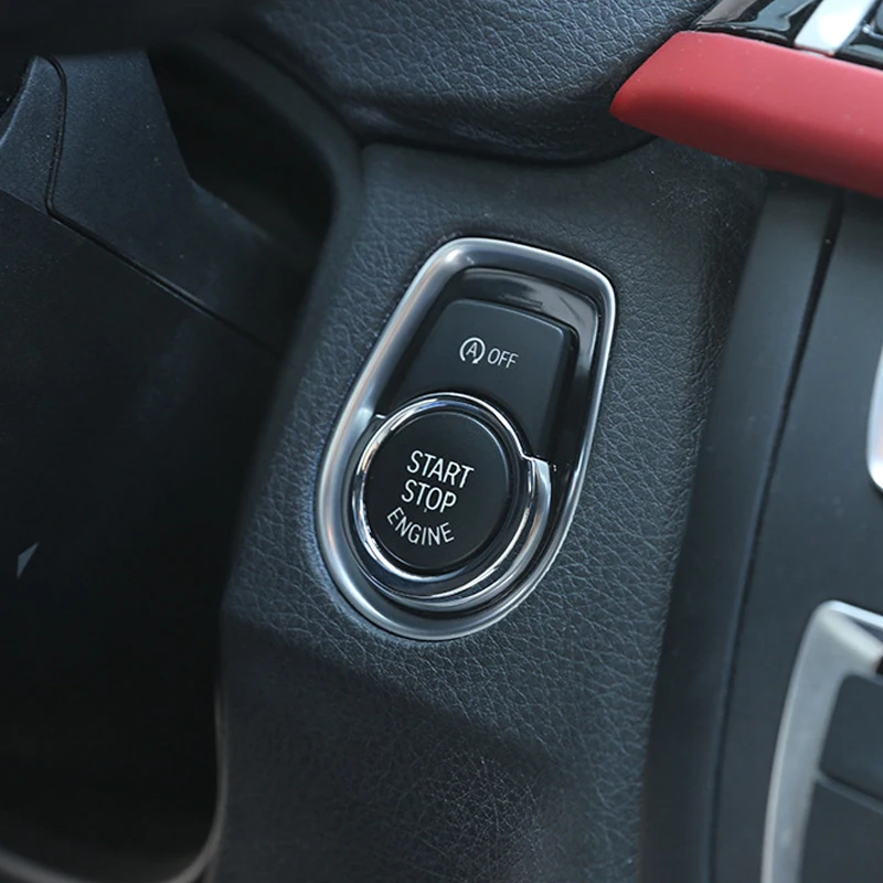 Автомобильный Стайлинг хромированная кнопка запуска двигателя декоративная