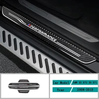car threshold pedal protective decals cover trim stickers carbon fiber car accessories interior for bmw x5 e70 e71 accessories