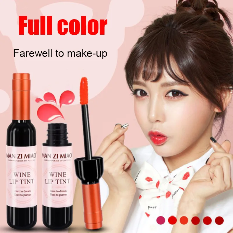 Жидкая губная помада водонепроницаемая не прилипает выцветает переносит