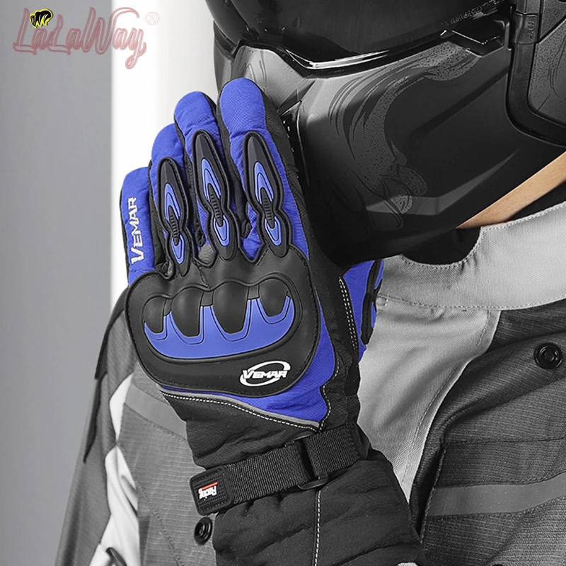 Мотоциклетные Перчатки для езды на велосипеде сенсорных экранов теплые