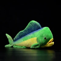 45cm lifelike dolphin fish stuffed toys soft sea animals plush toy real life common dolphinfish plush dolls for kids