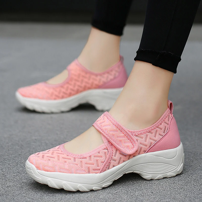 

New Style Mesh Breathable Casual Shoes For Spring And Summer Fashion Increased Women's Shoes