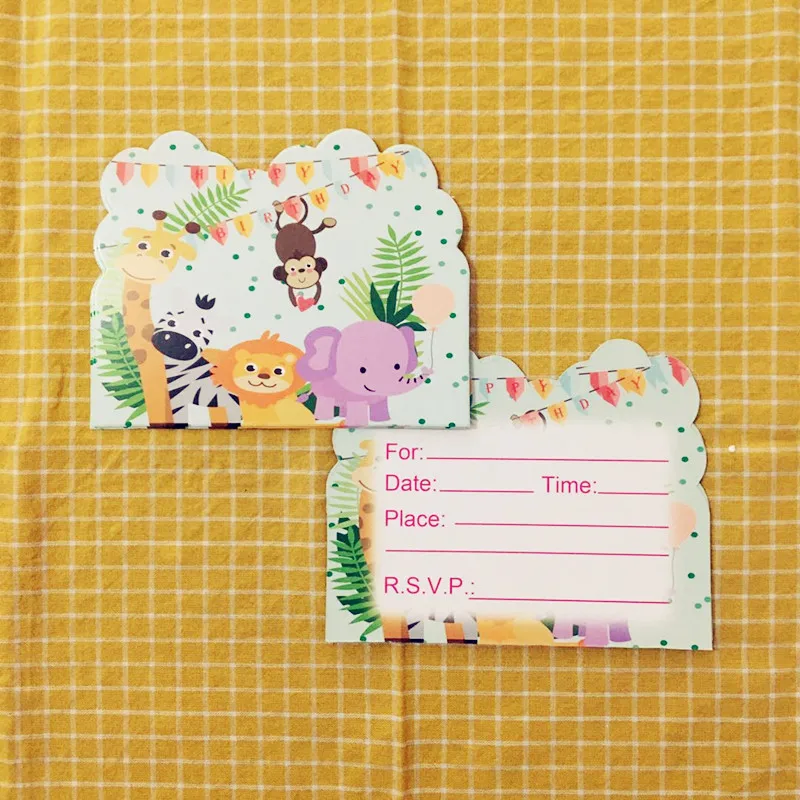 42 шт./компл. праздничные принадлежности набор одноразовой посуды в виде милых