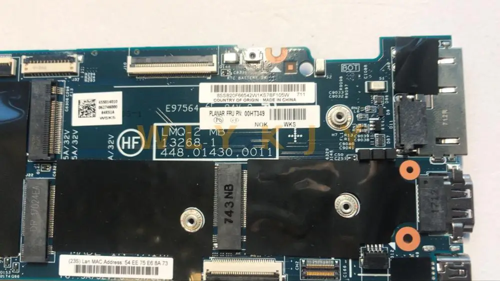 13268-1 448.01430.0011 для Lenovo ThinkPad X1C X1 карбоновый 2015 флэш-память 8 Гб 00HT349 00HT361 материнская