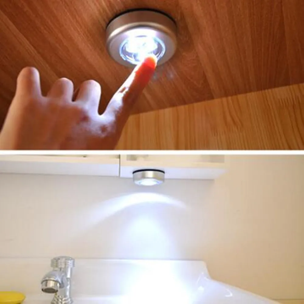 Беспроводной светильник ночник с питанием от сенсорного управления