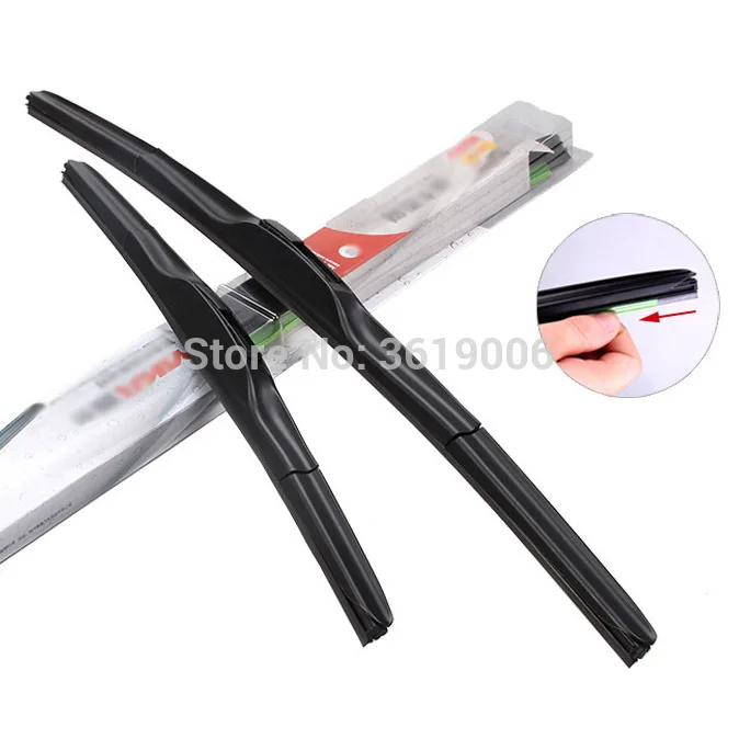 2 шт передние мягкие резиновые щетки стеклоочистителя ветрового стекла для Toyota