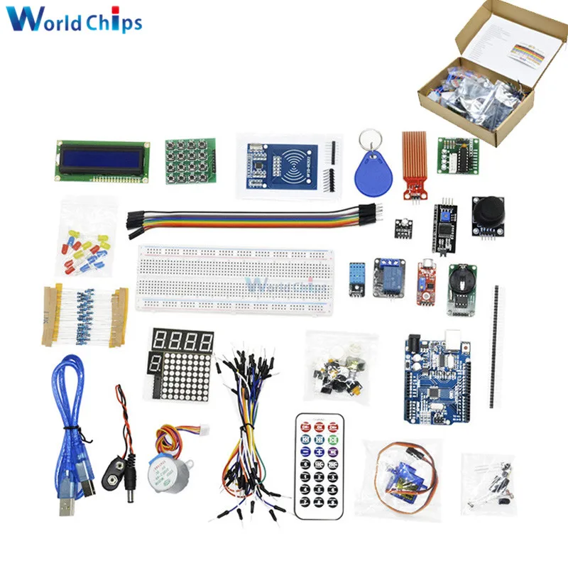 Стартовый набор для Arduino базовый Обучающий Модернизированный шаговый двигатель