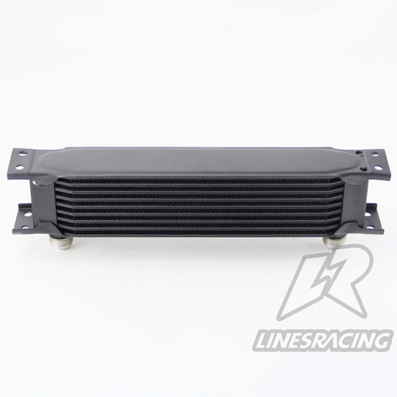 

AN10 Universal Aluminum Engine Transmission 9 Row 248mm Oil Cooler Mocal Type Black